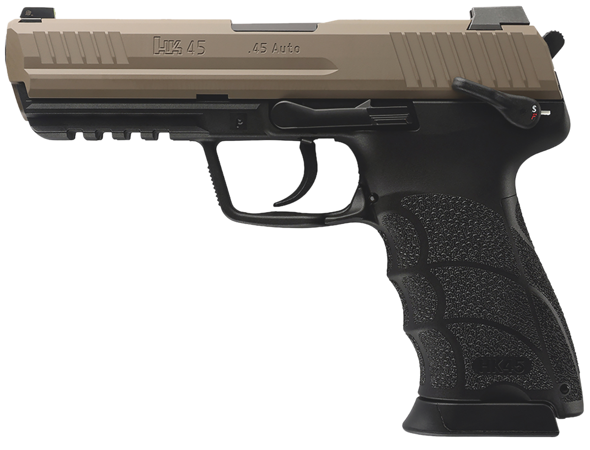HK HK45 V1 45 ACP 4.46" 10+1 Semi-Auto Pistol - Flat Dark Earth — view 2