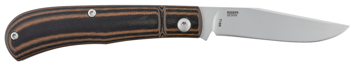 Columbia River Venandi Slip Joint 3.14" Folding Clip Point Plain Bead Blasted 8Cr13MoV SS Black/Brown G10 Knife — view 2