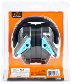 Walkers Game Ear Razor Compact Passive Muff 24 dB Over the Head Teal/Black Polymer - Youth/Women — view 2