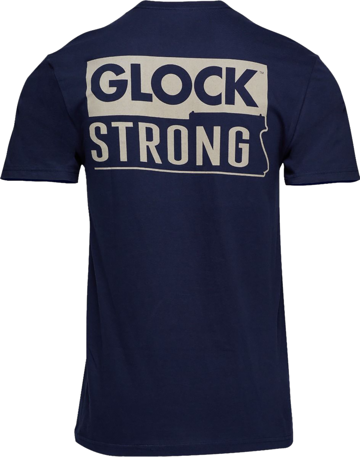 Glock Strong Tee Navy Ringspun Cotton Short Sleeve T-Shirt Medium — view 2