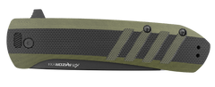 Outdoor Edge Razor VX4 3" Folding Plain 420J2 SS Black/Green G10 Handle — view 2