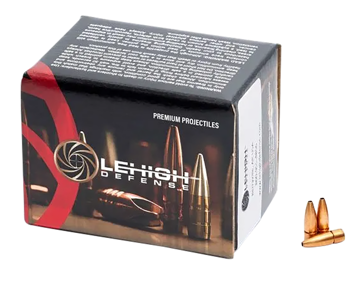 Lehigh Defense Controlled Chaos .223 Rem/22-250 Rem/5.56x45mm NATO 45gr Lead-Free Copper Reloading Bullets - 50/Box — view 2