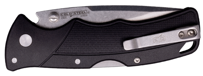 Cold Steel Verdict 3" Tanto Plain Folding 4116 Krupp SS Black GFN Handle — view 2