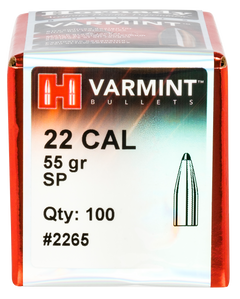Hornady Traditional Varmint 22 Caliber .224 55 gr Spire Point Bullets - 100/Box — view 2