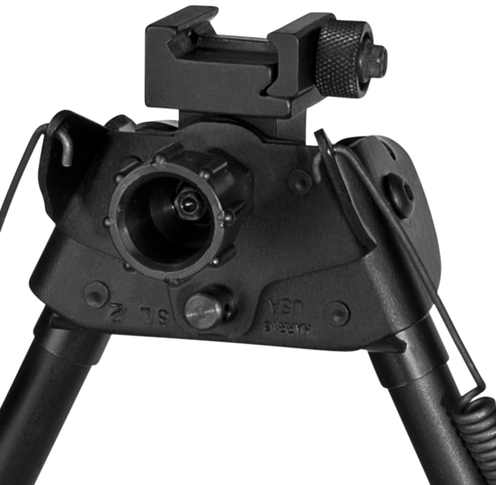 Harris S-L2P Swivel Bipod Picatinny 9-13" Self-Leveling Legs Rubber Feet - Black Steel/Aluminum — view 2