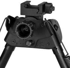 Harris S-L2P Swivel Bipod Picatinny 9-13" Self-Leveling Legs Rubber Feet - Black Steel/Aluminum — view 2
