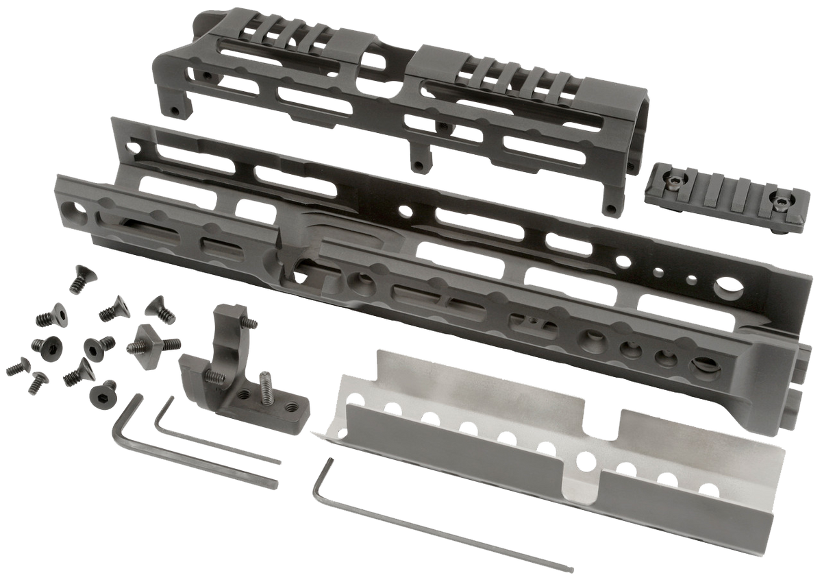 Midwest Industries Alpha AK-Platform 10" M-LOK Drop-In Handguard - Black — view 2