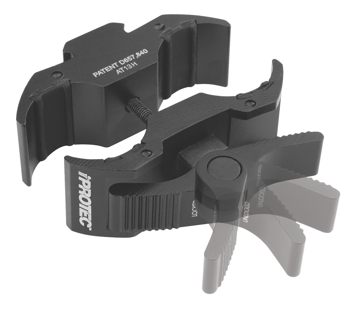 iProtec 6108 Universal Long Gun Mount w/Accessory Rail - Black Anodized — view 2