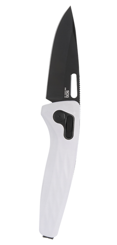 S.O.G One-Zero XR 3.10" Folding Plain CPM S35VN White Sculpted Aluminum Handle — view 2