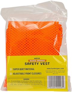 Hunters Specialties HS02006 Adult Mesh Safety Vest OSFA Blaze Orange Chest — view 2