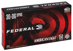 Federal AE3006N American Eagle Rifle 30-06Springfield 150gr Full Metal Jacket Boat Tail 20 Per Box/25 Case — view 2