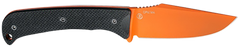 Hogue Extrak 3.3" Fixed Blade Clip Point Plain CPM M4 Tool Steel Blaze Orange Cerakote - Black G10 Handle — view 2