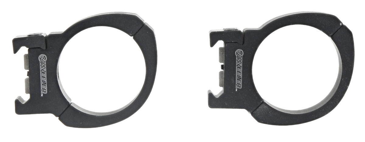 Wheeler Sporter Scope Rings 30mm High Bi-Weaver Black 6061 Aluminum — view 2