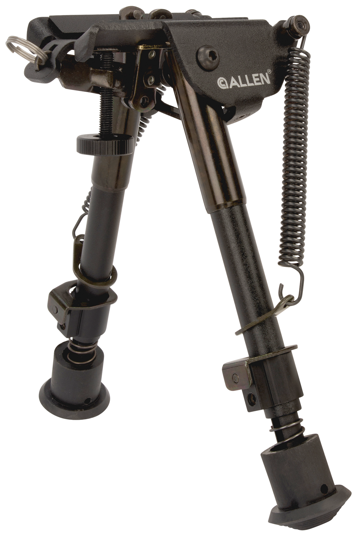 Allen 2207 Bozeman Rifle Bipod Black Aluminum 6-9" Vertical Adjustment Sling Swivel Mount — view 2