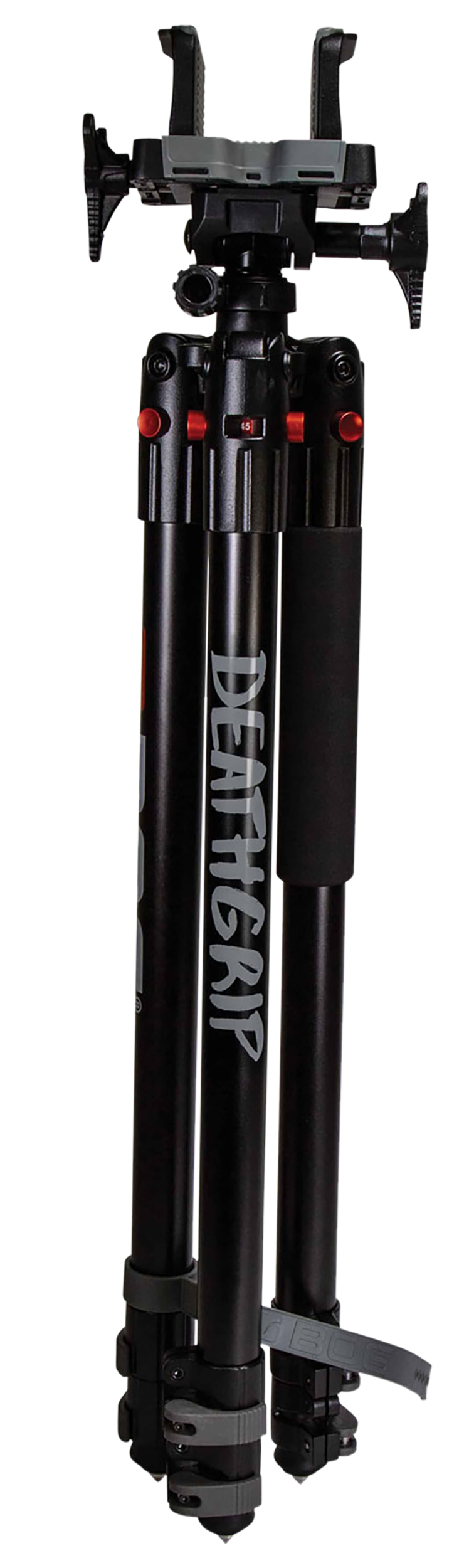 Bog-Pod DeathGrip 7"-59" Aluminum Shooting Tripod - Black — view 2