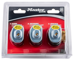 Master Lock 90TRISPT Trigger Lock Keyed Alike 3-Pack - Gray Steel/Zinc — view 2