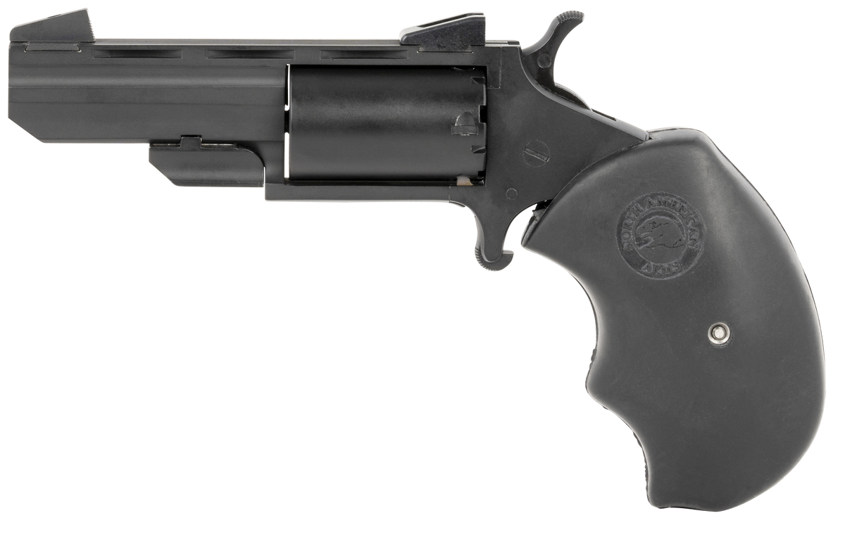 North American Arms Black Widow 22 WMR 2" 5-Shot SAO Mini-Revolver - Matte Black Cerakote — view 2