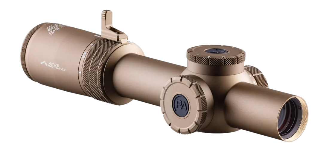 Primary Arms Optics PLxC 1-8x24 FFP Rifle Scope - ACSS Raptor 5.56/.308 Gen II FDE — view 2