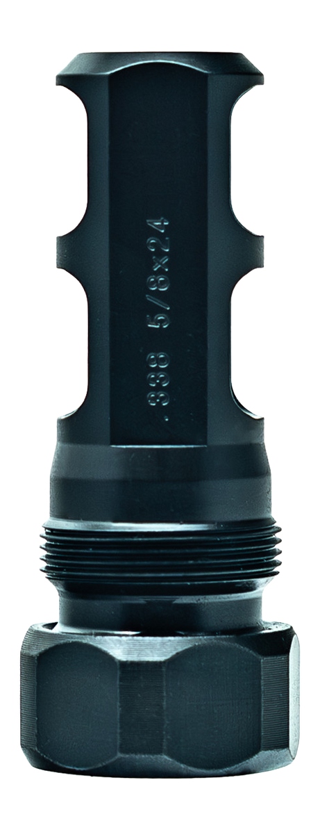 Faxon Firearms MuzzLok Plan B 5/8x24 Muzzle Brake - Stainless Steel - .375" Bore — view 2