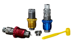 Lee Precision 92280 Single Stage Reloading Press 9mm Luger - Breech Lock Carbide 3-Die Set — view 2
