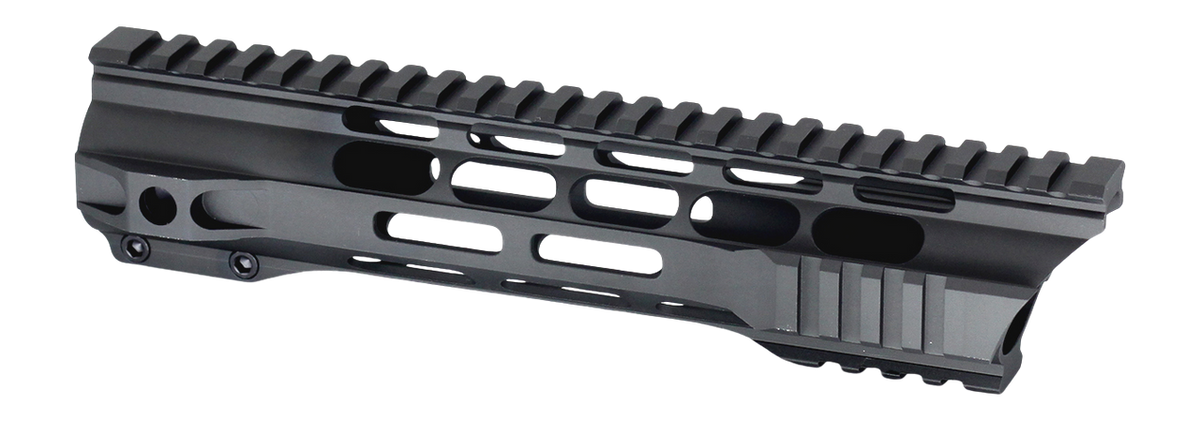 JE Machine Tech AR-15 10\" M-LOK Clamp-On Free Float Handguard - Black — view 2