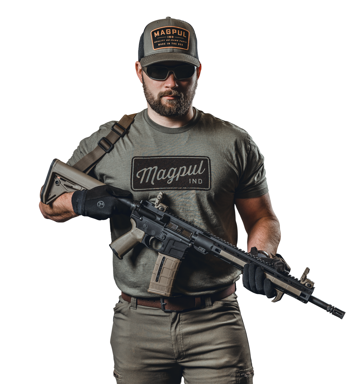 Magpul Industries MOE+ Grip Flat Dark Earth Polymer with OverMolded Rubber for AR-15/M4 — view 2