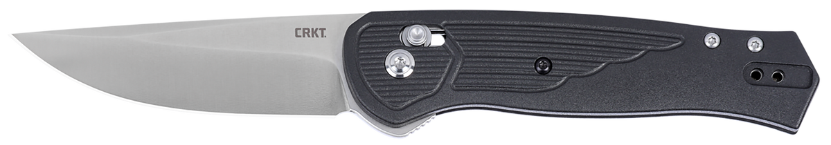 Columbia River SERO 3.02" Folding Plain Satin S35VN Black GRN Knife — view 2