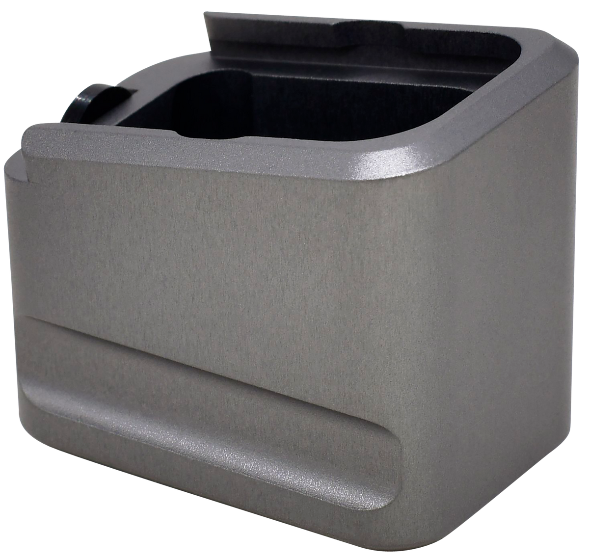 Warne MEG1954GR Glock 19/23 Magazine Extension - Gray 6061-T6 Aluminum - +5rd 9mm Luger / +4rd .40 S&W — view 2