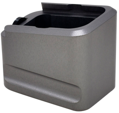 Warne MEG1954GR Glock 19/23 Magazine Extension - Gray 6061-T6 Aluminum - +5rd 9mm Luger / +4rd .40 S&W — view 2