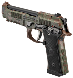 Beretta 92XI SAO 9mm Luger 4.7" 18+1 Semi-Auto Pistol - Flecktarn Camo Cerakote — view 2