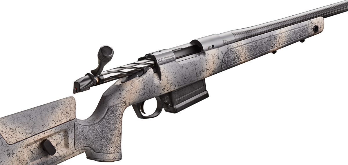 Bergara Rifles B-14 HMR Carbon Wilderness 6.5 PRC 24" 3+1 Bolt-Action Rifle - Woodland Camo Mini-Chassis — view 2