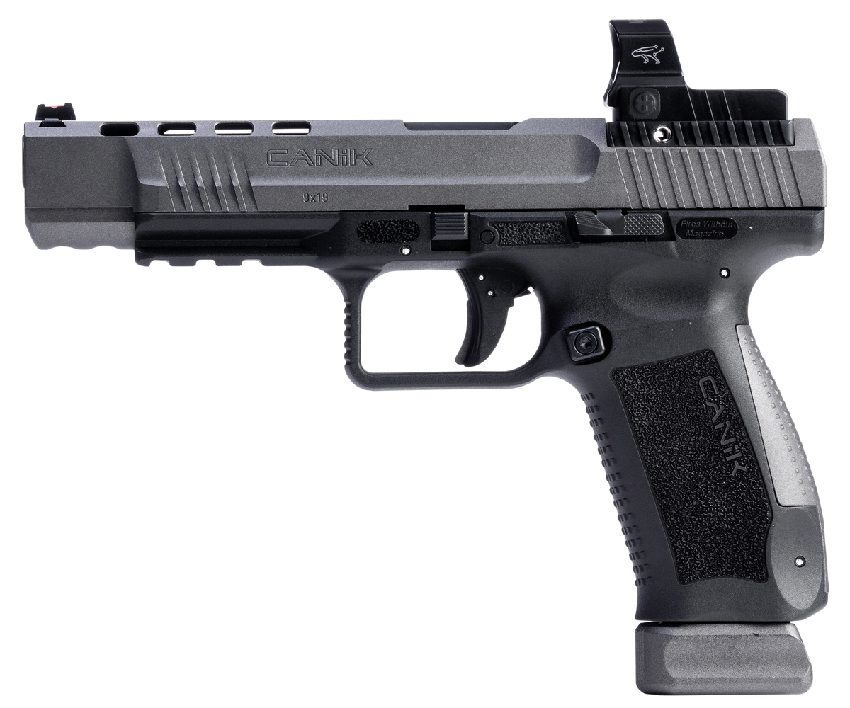 Canik TP9SFx 9mm Luger 5.2" 20+1 Semi-Auto Pistol w/MeCanik MO2 - Tungsten — view 2