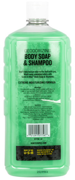 Scent-A-Way Shampoo/Body Wash Odor Eliminator 32 oz Bottle - Odorless — view 2
