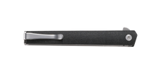 Columbia River 7097 CEO 3.35" Folding Plain Satin AUS-8A Black GRN Flipper Knife — view 2