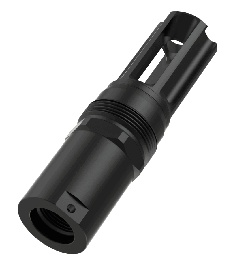 Liberty Precision Machine LPM-2007 Eclipse Pin & Weld Flash Hider 1/2x28 Black Stainless Steel 3.05" — view 2