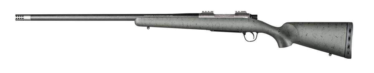 Christensen Arms Summit TI 300 PRC 26" 3+1 Bolt-Action Rifle - Green/Black Webbing Fixed Sporter Stock — view 2