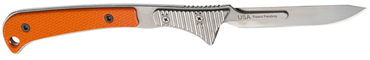 Hogue Expel 2.5" Fixed Scalpel High Carbon Steel Plain Edge - Orange G10 — view 2
