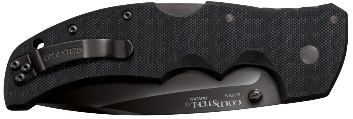 Cold Steel Recon 1 4" Folding Spear Point Plain Edge DLC S35VN Blade Black G10 Handle — view 2