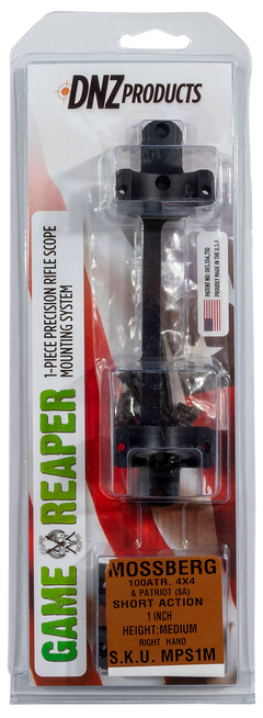 DNZ Game Reaper-Mossberg 1-Piece Scope Mount & Ring Combo 1" Medium Matte Black - Mossberg Patriot — view 2