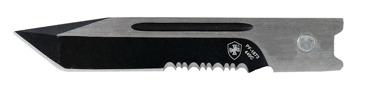 Templar Knife LCATII531 Gen II Come And Take It Small 2.69" OTF Tanto Part Serrated 440C SS Black Oxide 4.31" Black Aluminum Handle Glass Breaker — view 2