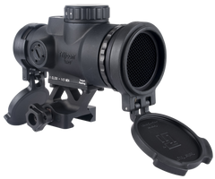Trijicon MRO SD Patrol 1x25mm 2 MOA Red Dot Sight - Black w/ 1/3 Co-Witness Q-LOC Quick Release Mount — view 2