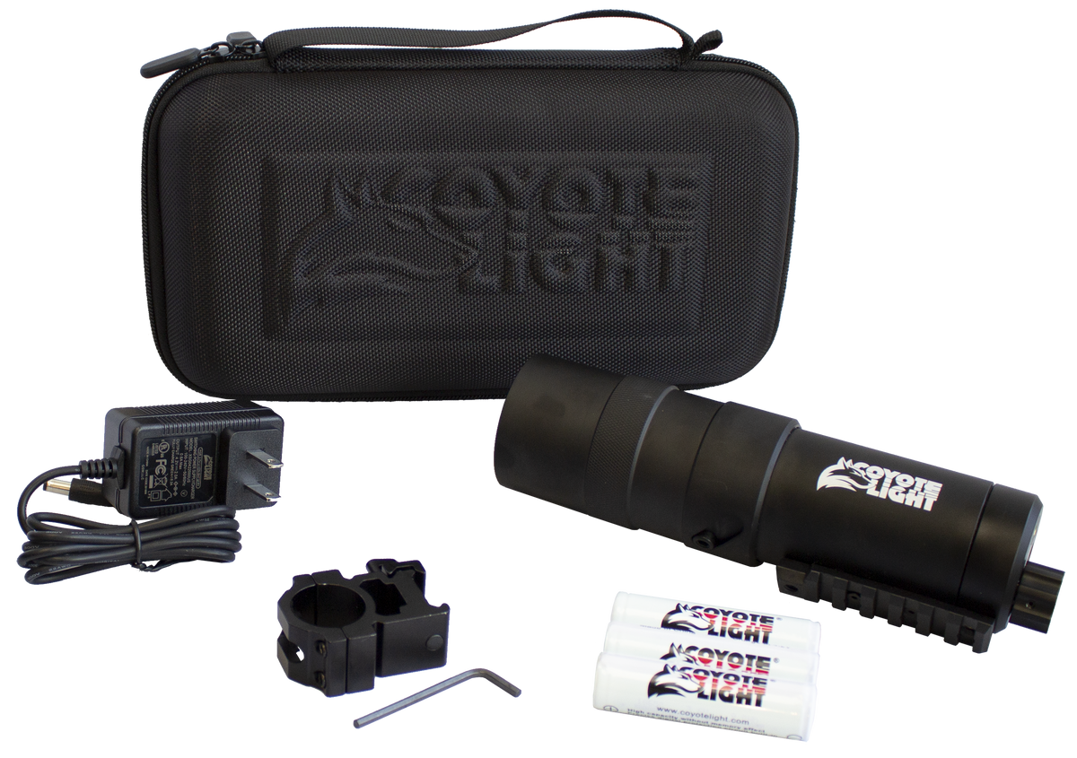 Coyote Light HMECLW Coyote White LED Predator Hunting Light Matte Black 8.5" 18650 Rechargeable — view 2