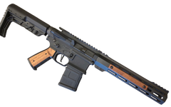 Sharps Bros SBARG01 AR-15 Grip Set Black Cerakote 6061-T6 Aluminum w/Brazilian Cherry Inserts — view 2