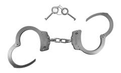 Cold Steel Standard Size Handcuffs - Nickel-Plated Carbon Steel — view 2