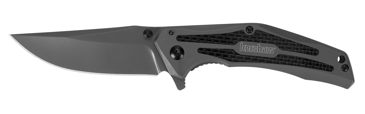 Kershaw DuoJet 8300 3.25" Folding Clip Point Plain 8Cr13MoV Gray TiCN Stainless Steel — view 2