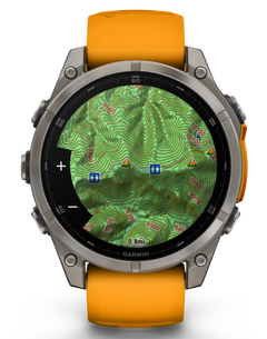 Garmin Fenix 8 47mm AMOLED Sapphire GPS Multisport Smartwatch - Titanium/Orange — view 2