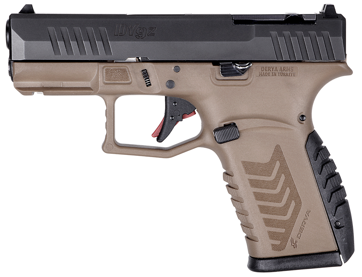 Derya Firearms DY9Z 9mm Luger 3.5" 15+1 Semi-Auto Pistol - Barrett Brown/Black — view 2