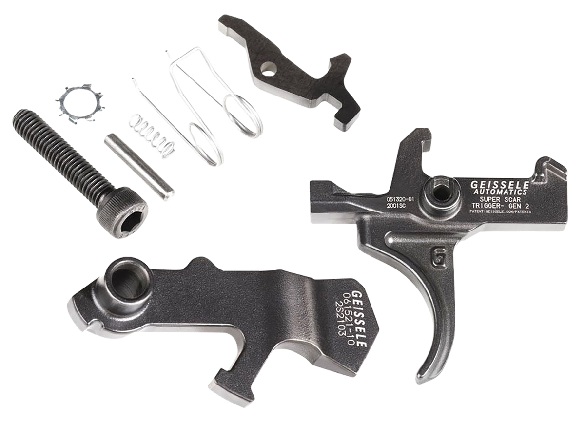 Geissele Automatics Super Scar FN SCAR Two-Stage Curved 3.20-4.60 lb Trigger - Black Oxide — view 2