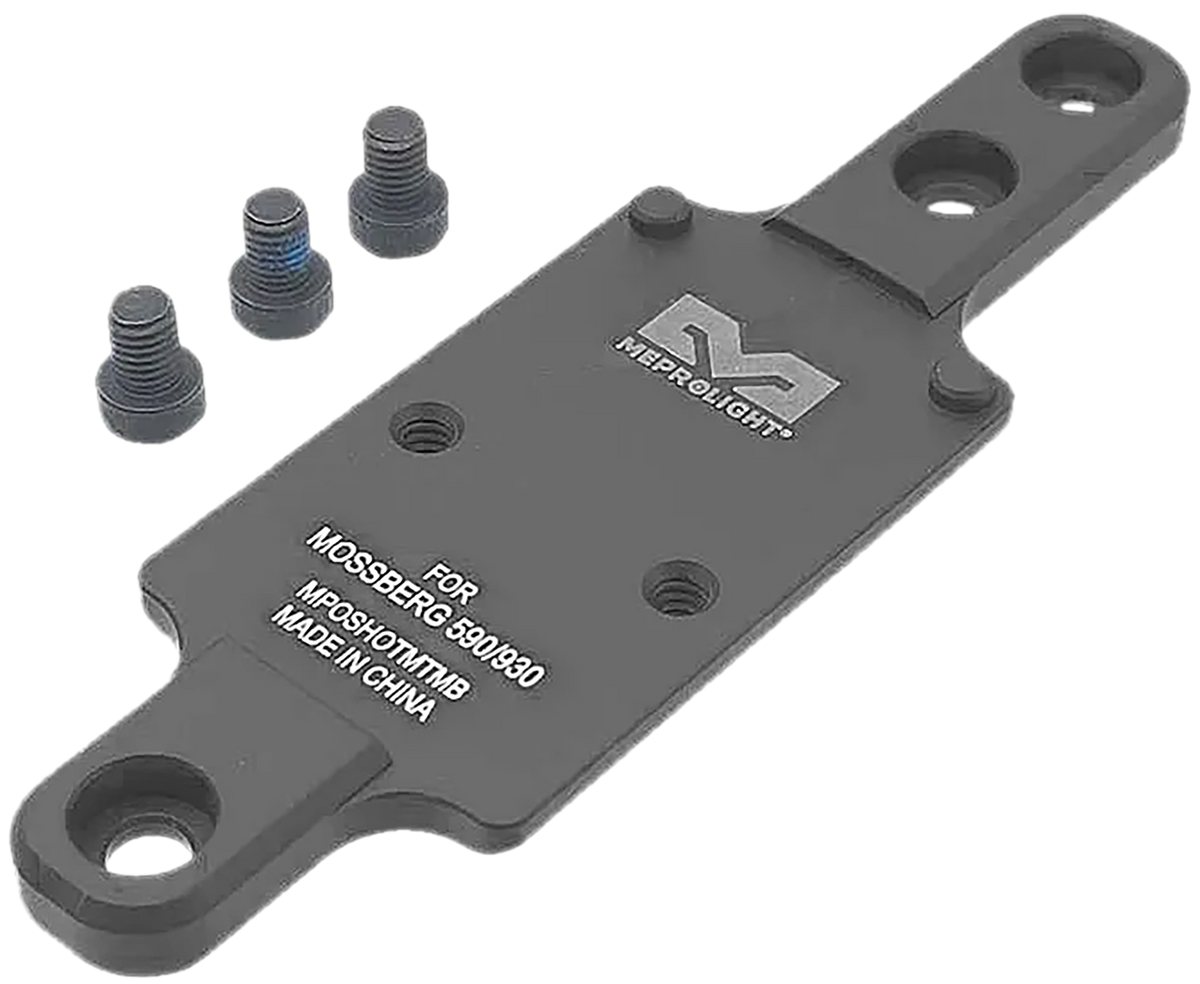 Meprolight USA 901141042 Optics Plate Mossberg 590/930 Matte Black Aluminum RMR Footprint — view 2