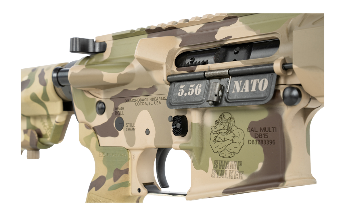 Diamondback DB15 5.56 NATO 16" 30+1 Semi-Auto AR-15 Rifle - Swamp Stalker Camo Cerakote — view 2